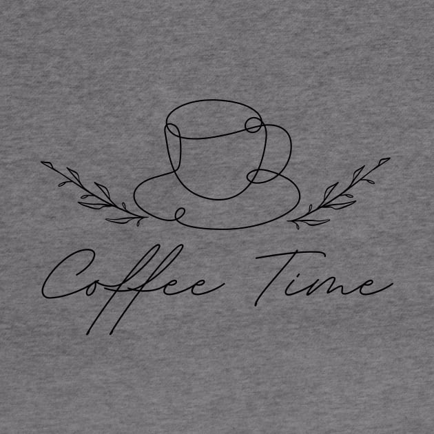 Coffee Time Line Art by Paul Andrew